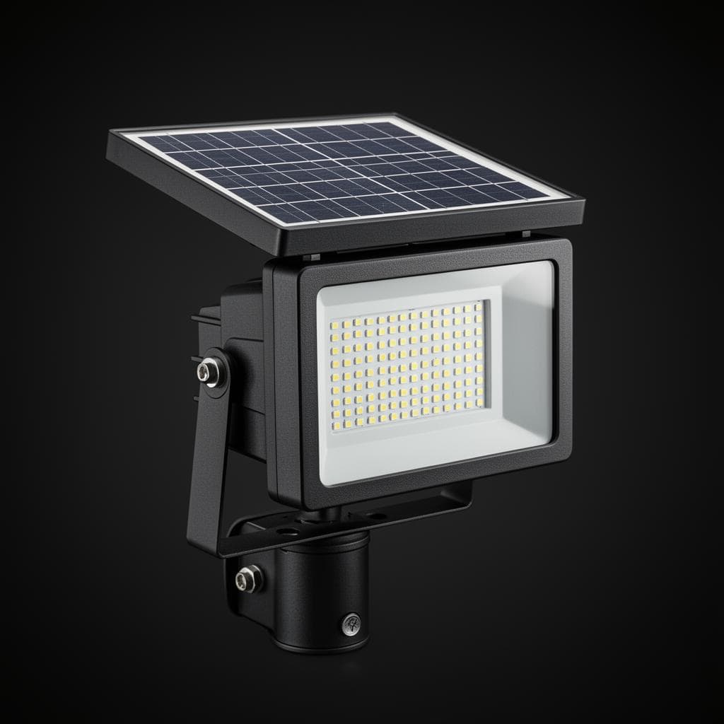 Outdoor industrial solar flood light for security lighting